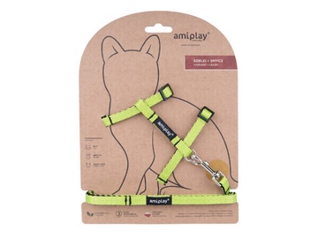 Поводок Amiplay Twist, зеленый, 1.5 м