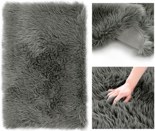 AmeliaHome Dokka RUG/AH Carpet Nonslip DarkGrey 75x120cm