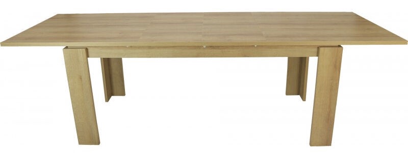 Valgomojo stalas išskleidžiamas Top E Shop Bella, ąžuolo, 180 cm x 90 cm x 77.5 cm