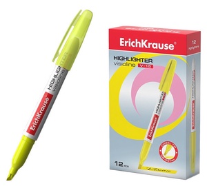 ErichKrause Visioline Highlighter V-15 12pcs Yellow