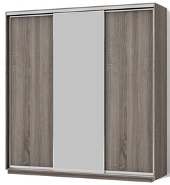 Garant-NV Wardrobe w/ 3 Sliding Doors & 2 Drawers 220x240x60cm Truffle
