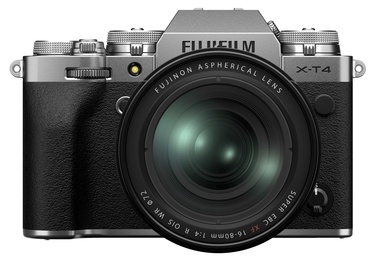 Fujifilm X-T4 Mirrorless Camera Silver + FUJINON XF 16-80mm F4 R OIS WR