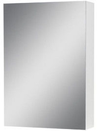 Vannas istabas skapis Sanservis Panorama-50 with Mirror White, 50 x 80 x 16 cm