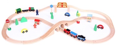 EcoToys Wooden Railway 49pcs HJD93664