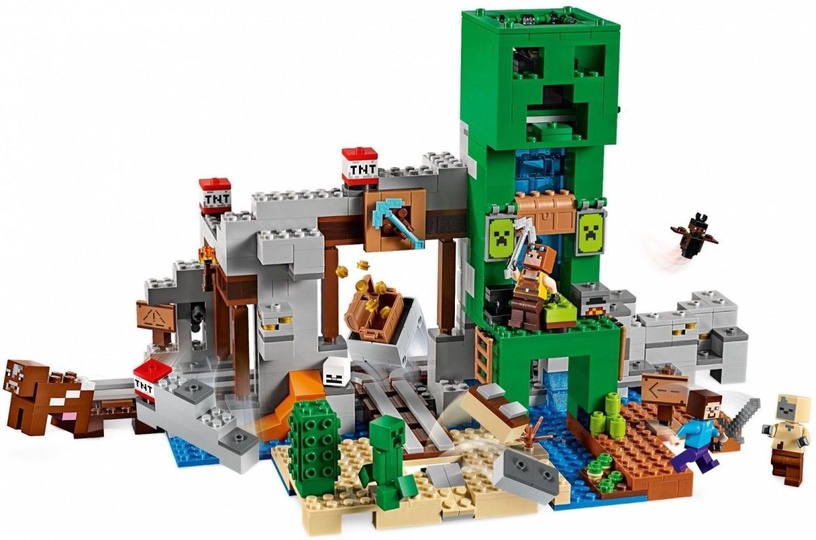 Konstruktors LEGO® Minecraft Creeper™ raktuves 21155, 834 gab.