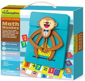 Intelektuāla rotaļlieta 4M Counting monkey 4674, daudzkrāsaina