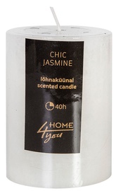Home4you Candle Chic Jasmine D6.8xH9.5cm White