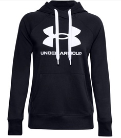 Джемпер, для женщин Under Armour Rival Fleece Logo Hoodie, черный, S