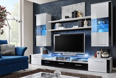 ASM Fresh Living Room Wall Unit Set White/Black
