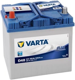 Akumulators Varta Blue Dynamic D48, 12 V, 60 Ah, 540 A