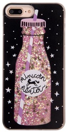 TakeMe Glitter Liquid 3D Back Case For Samsung Galaxy S9 Black