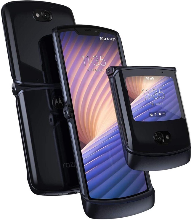 Mobiiltelefon Motorola Razr 5G, must, 8GB/256GB