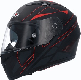 Shiro Helmet SH-600 Elite Matt Black Red M