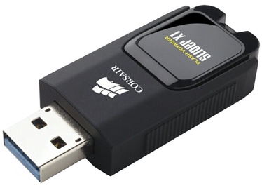 USB zibatmiņa Corsair Voyager Slider X1, melna, 32 GB