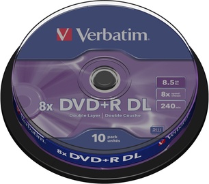 Duomenų laikmena Verbatim 43666, 8.5 GB, 10vnt.