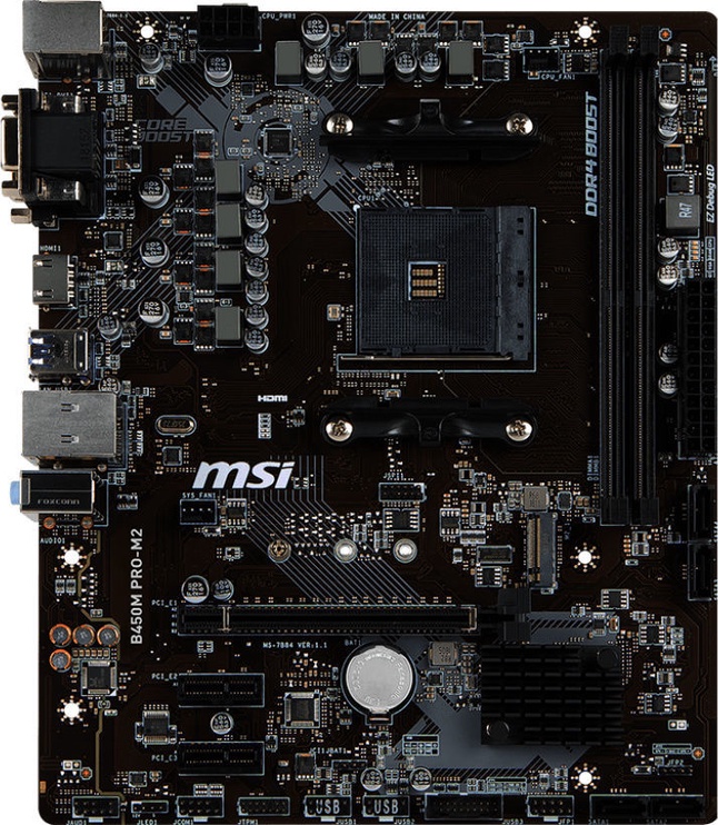 Pagrindinė plokštė MSI B450M PRO-M2