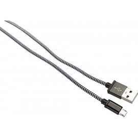 Juhe Platinet Braided MicroUSB to USB Cable 2m Black