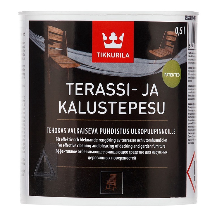 Tīrīšanas līdzeklis Tikkurila Terrasi-Ja Kalustepesu, koks/mēbelēm, 0.5 l