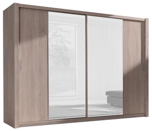 Skapis GIB meble Monako MT-220, 250x61x215 cm, with mirror