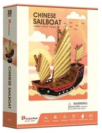 3D-pusle Cubicfun Chinese Sailboat 3D, 62 tk