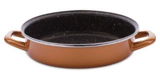 Keptuvė Delimano Stone Legend CopperLUX, 24 cm, plienas/titanas