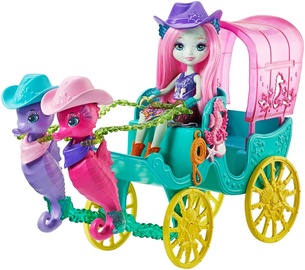 Mattel Enchantimals Seahorse Carriage Sandella Seahorse Doll & Playset FKV61