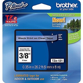 Этикет-лента для принтеров Brother TZ-E121, 800 см