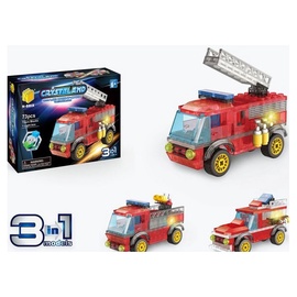 Конструктор Crystaland Fire Engine 3in1 99115, 73 шт.