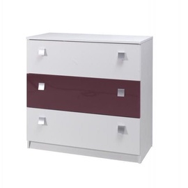 Maridex Lux Chest Of Drawers White/Purple