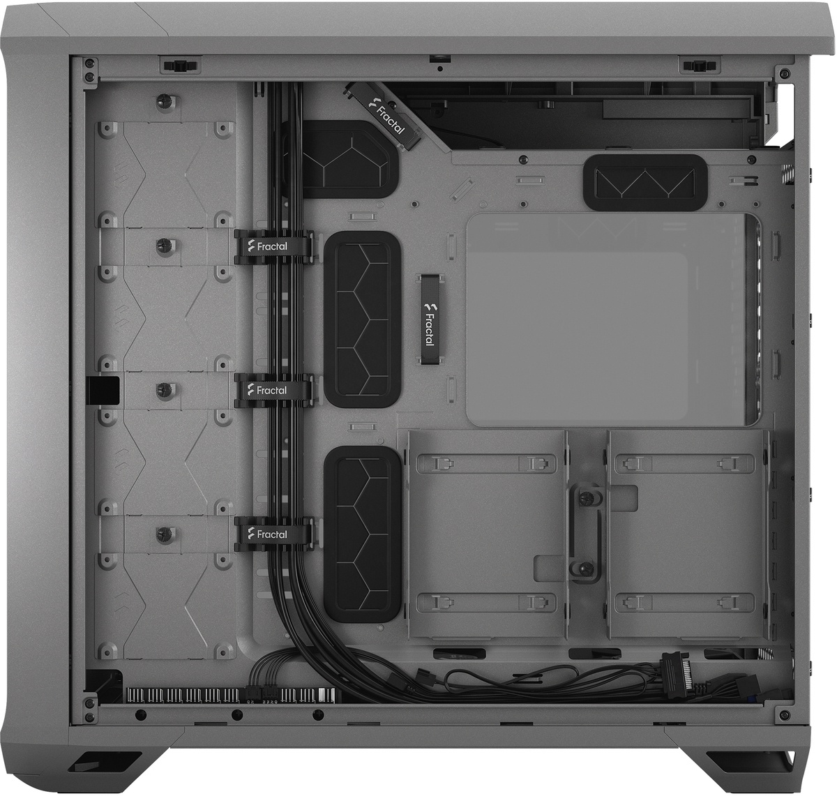 Корпус компьютера Fractal Design Torrent, прозрачный/серый - K-rauta