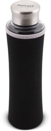 Бутылка для воды Lamart LT9031, серебристый/черный, 0.55 л