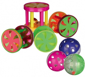 Rotaļlieta kaķim Trixie 4099 Assortment Balls and Rolls Plastic, 60 gab.