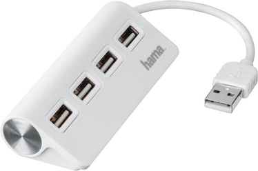 Hama USB 2.0 Hub 4-port White