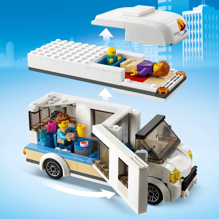 Konstruktors LEGO City Brīvdienu furgons 60283, 190 gab.
