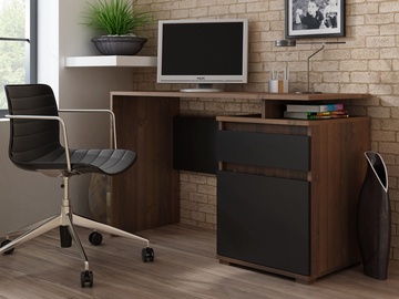Rakstāmgalds Pro Meble Milano PKC 105 Walnut/Black
