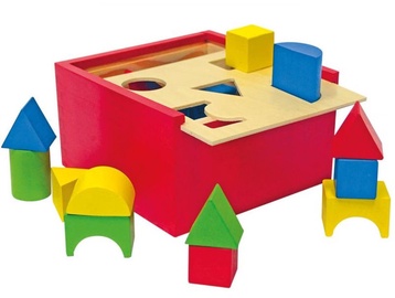 Izglītojošās rotaļlietas Woody Educational Color SHape Sorting Box 90001