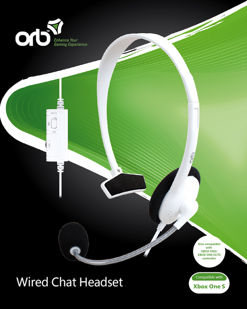 Žaidimų ausinės ORB Wired Chat Headset 
