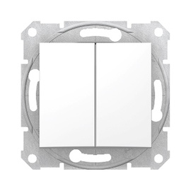 Dubultpārslēdzis mex10ax 250v balts