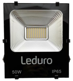 Prožektors LEDURO, 50 W, 6000 lm, 4500 °K, IP65, melna