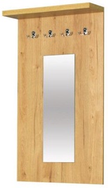 Bodzio Clothes Hanger With Mirror Panama Oak