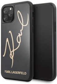 Karl Lagerfeld Signature Glitter Back Case For Apple iPhone 11 Pro Black