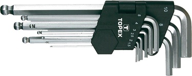 Ключ шестигранник Topex 35D957 Round Long Hexagon Wrenches 9pcs