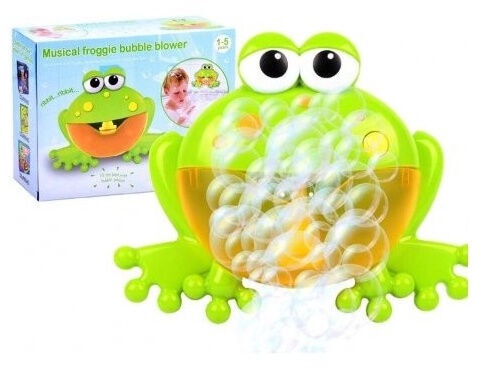 Mänguloom Musical Froggie Bubble frog, roheline
