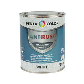 Krāsa metāla virsmām Pentacolor balta 750ml