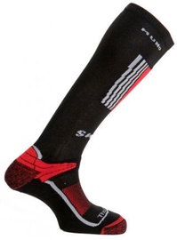 Zeķes Mund Socks Snowboard, melna/sarkana, XL