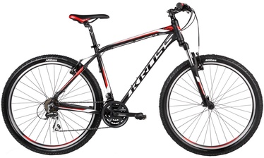 Dviratis Kross Hexagon R3 L 27.5" Black White Red Matte 17
