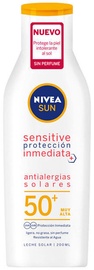 Apsauginis kūno pienelis nuo saulės Nivea Sun Sensitive Immediate Protect SPF50, 200 ml