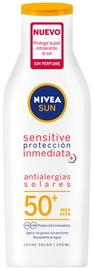 Apsauginis kūno pienelis nuo saulės Nivea Sun Sensitive Immediate Protect SPF50, 200 ml