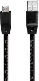 Logilink USB to Micro USB Cable Metric Ruler 1m