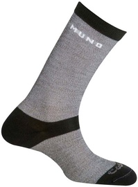 Kojinės Mund Socks Sahara, juodos/pilkos, 46-49